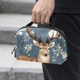 thumbnail image 2 of Deer Digital Pouch with Oxford Cloth, Waterproof Travel Organizer and Charger Cable Storage Box, 5.9x9.44x3.14 in Digital Storage Bag Pouch, 2 of 6