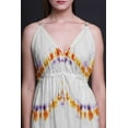 thumbnail image 3 of Bimba Tie-Dye Women Summer Printed V Neck Long MaxiÂ&nbsp;DressÂ&nbsp;Holiday Resort Wear-XX-Large, 3 of 5