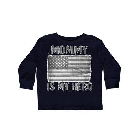 

Inktastic Mommy Is My Hero Gift Toddler Boy or Toddler Girl Long Sleeve T-Shirt