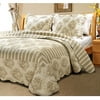 Global Trends Country Stripe Quilt Set, Taupe