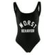 thumbnail image 2 of Traje de baño de mujer Sunnimix Onepiece Monokini Negro S, 2 of 8