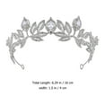 thumbnail image 2 of unbranded Elegant Silver Rhinestone Bridal Headdress for Weddings Parties and Festive Events, 2 of 7