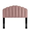 thumbnail image 2 of Ergode Veronique Twin Performance Velvet Headboard - Dusty Rose, 2 of 5