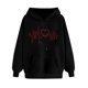 thumbnail image 1 of Fuera Del Hombro Manga Larga Tops para las Mujeres Impreso Sudadera con Capucha Cuello Redondo Sudadera Casual, Invierno Cálido Top para el Club de Trabajo Y el Uso Diario, 1 of 8