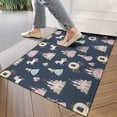 thumbnail image 4 of Dark Blue Princess Unicorn Pattern Door Rugs,Washable Non Slip Door Mats Indoor,Decorative Door Mats,Entry Mat Indoor for Entrance,Bedroom,Kitchen,Bathroom,17"x30", 4 of 6