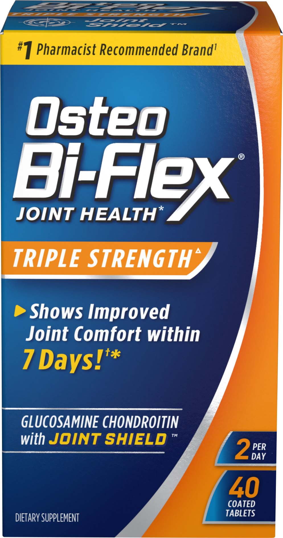 Osteo Bi-Flex Triple StrengthΔ Glucosamine Chondroitin, Coated Tablets, 40 Count