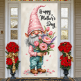thumbnail image 5 of Watercolor Floral Happy Mother's Day Banner Pink Purple Tulip Themed Mother's Day Backdrop Elegant Mom Celebration Display for Mother's Day Celebration Family Gathering Mom's Brunch, 5 of 8