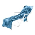 thumbnail image 2 of Suncoda Bath Towel Beach Chair Cover With Side Pockets,Microfiber Chaise Lounge Chair Towel Cover For Sun Lounger Pool Sunbathing Garden Beach Hotel,Easy To Carry Around Beach Towel On Clearance, 2 of 6