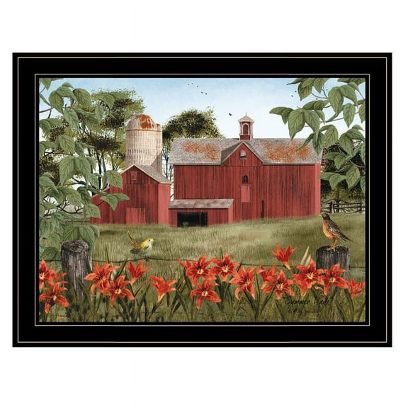 Summer Days by Billy Jacobs Printed Framed Wall Art Wood Multi-Color