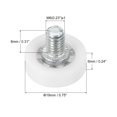 thumbnail image 2 of Unique Bargains 19mm Drawer Rollers, 6 Pack Plastic Drawer Pulley Bearing Small Pulley with Nuts, 2 of 6
