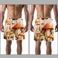 thumbnail image 3 of luoweisi Men's Beach Shorts Quick Dry Swim Trunks with Mesh Lining Mushroom M, 3 of 5
