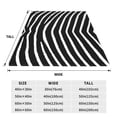 thumbnail image 6 of Zebra Stripes Pattern Throw Blanket, Super Soft Anti-Pilling Flannel Bed Blankets, 40"x30", 6 of 8