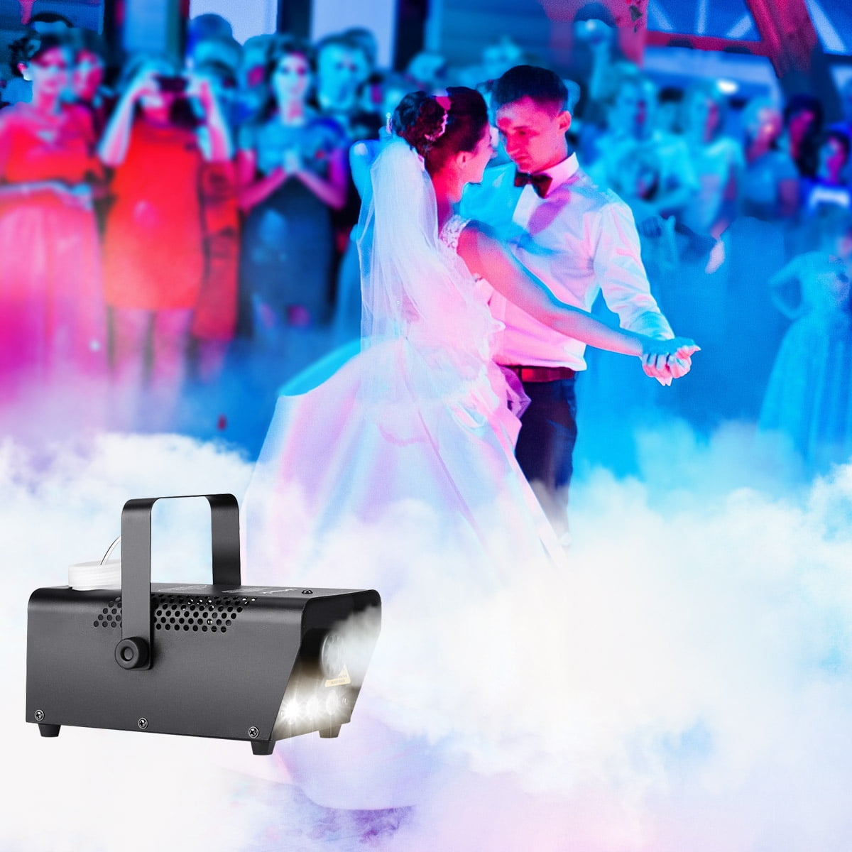 Virhuck Portable Smoke Machine Fog Machine Wireless Remote,500Watt