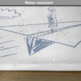 thumbnail image 6 of Ambesonne Adventure Place Mats Set of 4, Paper Plane Sketch, Standard Size, Bluegrey Red White, 6 of 6