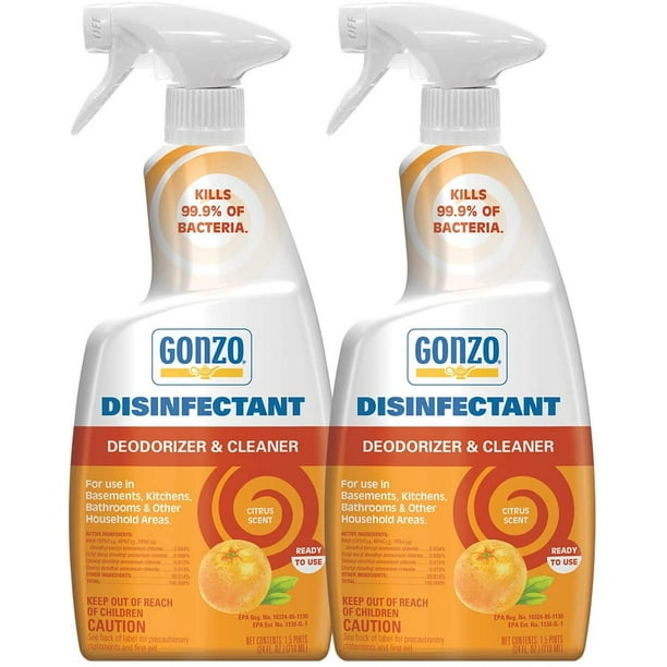 Gonzo Natural Magic Disinfectant Spray & Multipurpose Cleaner Citrus