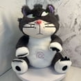 thumbnail image 3 of Stock soothing new breath light sound cute leering cat music early education doll stuffed animals, 3 of 4