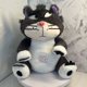 thumbnail image 3 of Stock soothing new breath light sound cute leering cat music early education doll stuffed animals, 3 of 4