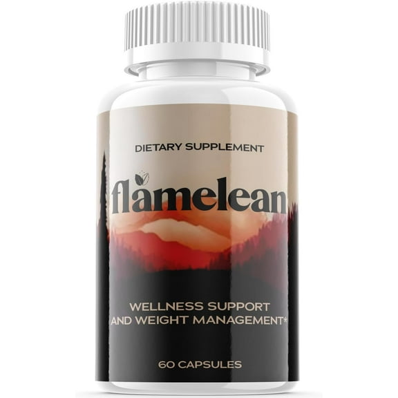 (1 Pack) Flamelean - Keto Weight Loss Formula - Energy & Focus Boosting Dietary Supplements for Weight Management & Metabolism - Advanced Fat Burn Raspberry Ketones Pills - 60 Capsules