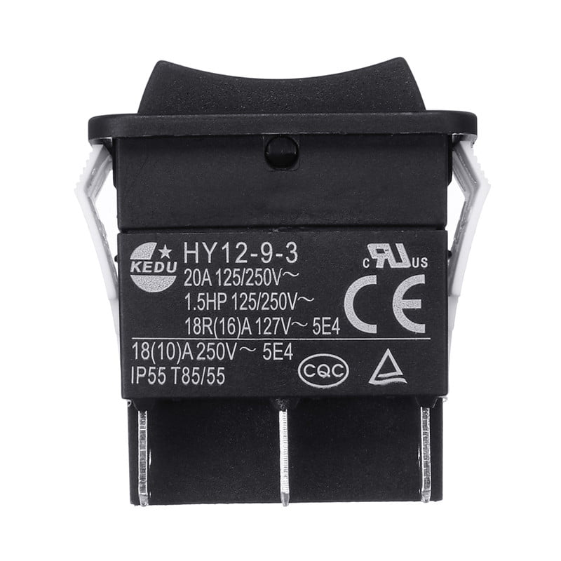KEDU HY52 250V 12A 4Pins Electric Pushbutton Switch For Mechanical Device ^ * 