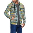 thumbnail image 2 of Naloa Hawaiian Style Men’s Hoodies, Zip up Hoodie, Sweatshirts,Hoodies for Men Sizes S-3XL-X-Large, 2 of 5