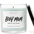 thumbnail image 2 of ThreeKin Scented Candles for Boy Mom, Natural Soy Wax Candles for Home, Relaxing Aromatherapy for Moms, Driftwood Essential Oils with a Hint of Chaos, Long Lasting Candle Burns for 75 Hours, 2 of 3