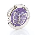 thumbnail image 1 of Gancho plegable para monedero Cateissary soporte para bolso de mano de moda para mujer Violeta, 1 of 6