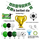 thumbnail image 2 of Kit de fiesta con temática de fútbol para cumpleaños, 74 unidades, globos de látex y aluminio, 2 of 2