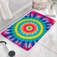 thumbnail image 3 of Colorful Rainbow Tie Dye Spiral Flannel Non Slip Door Rugs,Washable Door Mats Indoor,Decorative Door Mats,Dirt-Resistant and Absorbent Doormat for Entrance,Bedroom,Kitchen,Bathroom,31.5"x17", 3 of 4