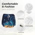 thumbnail image 4 of Salouo Astronaut In A Space Suit On The Planet Print Women's 2 in 1 Running Shorts Double-Layer Shorts Athletic Workout Gym Yoga Shorts Running Shorts for Women-XX-Large, 4 of 7