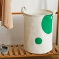 thumbnail image 6 of Kezqiaxn Collapsibles Laundry Baskets Large Capacity Cotton and Linen Cloth Dirty Clothes Basket Toys and Sundries Storage Bucket Multifunctional Foldable Thickened Storage Basket With Hand Strap, 6 of 7