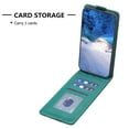 thumbnail image 2 of Feishell Vertical Flip Wallet Case for iPhone 16,for Women Men, Premium PU Leather with RFID Blocking Credit Card Slots Magnetic Shockproof Kickstand Phone Case for iPhone 16,Green, 2 of 9