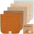 thumbnail image 1 of Toalla KeaBabies Lumi Muslin, paquete de 5 unidades, suave y absorbente, 51 x 26 cm, 1 of 9