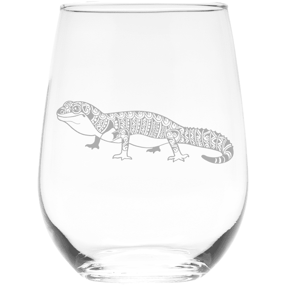 C&M Personal Gifts 17 oz Gecko Stemless Wine Glass