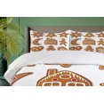 thumbnail image 4 of Ambesonne Gingerbread Man Duvet Cover Set, Sugar Biscuits, 2-Calking, Brown Multicolor, 4 of 7