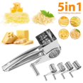 thumbnail image 1 of 5 in 1 Stainless Steel Cheese Slicer Shredder 4 Manual Rotary Cheese Grater Multifunctional Grater Butter Cutter Kitchen Gadgets, 1 of 5