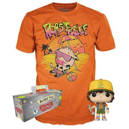 Funko POP! Tees Stranger Things Dustin Roast Beef Size XL Collectors Box