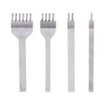 thumbnail image 1 of 4mm 4 In 1 DIY Prong Diamond Chisel Leather Craft Tools Hole Punch Tool Set Kit, 1 of 8