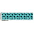 thumbnail image 2 of Ambesonne Palm Tree Fabric by the Yard Upholstery, Silhouettes on Blue, 1 Yard, Turquoise Black, 2 of 4