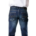 thumbnail image 5 of RAW X Mens RawX Contrast Neon Stitch Flex Jeans, Indigo, 34X30, 5 of 7
