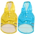 thumbnail image 2 of 2 Uds Impermeable Para Perros Abrigo Impermeable Con Capucha Ropa Impermeable Con Rayas Reflectantes De Seguridad Amarillo Azul Amarillo Azul M, 2 of 7