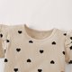 thumbnail image 5 of Conjuntos de blusa y camisa de cuello redondo y manga corta con estampado de colores para niña, mono de cuello redondo y manga larga con cintura elástica, pantalones estampados y diadema, conjunto de, 5 of 5