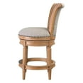 thumbnail image 3 of Home Square Swivel Wood Counter Height Barstool in Weathered Oak - Set of 2, 3 of 8