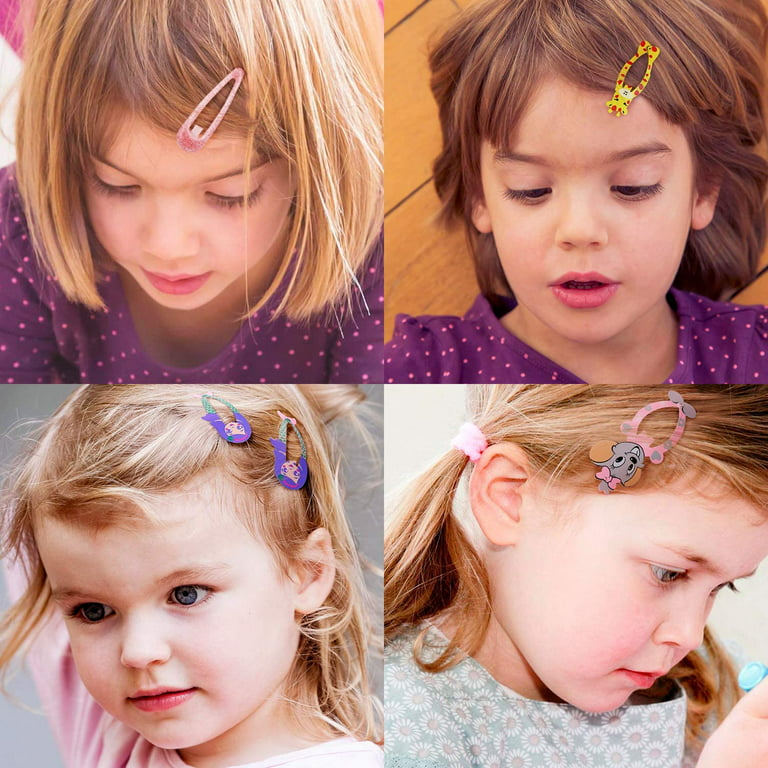 hair clips snap hair clips for Girls kids School hair accessories Barrette  Snap