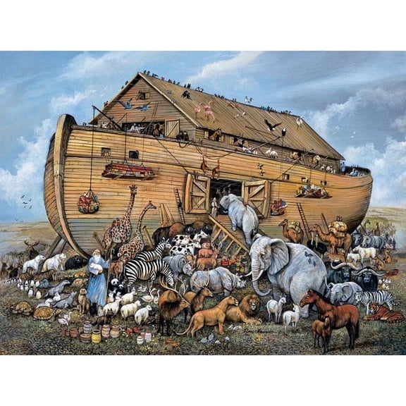 300 Piece Jigsaw Puzzle for Adults “Noahs Ark” Religious by Ruane Manning