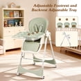 thumbnail image 3 of Silla alta convertible 3 en 1 para bebé GPOAS con ruedas, 3 of 9
