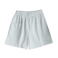 thumbnail image 3 of Asxite Womens Pajamas Pants Loose Elastic Waist Solid Pocket Casual Short Sleepwear, 3 of 6