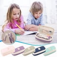 thumbnail image 1 of Fufafayo 5Pcs Large-Capacity Pencil Case, Expandable Stationery Box Organizer, Macaron Color Design, Transformable Storage For Study Supplies, Travel Toiletries, And Office Accessories, 1 of 9