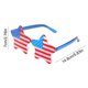 thumbnail image 3 of Gafas de sol sin montura con forma de estrella: gafas patrióticas con la bandera de EE. UU. para el Día de la Independencia, desfiles del Día de los Caídos, accesorios para fotomatón y recuerdos, 3 of 6