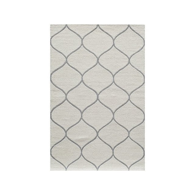 Momeni Newport 3'9" X 5'9" Contemporary Hand Tufted Wool Rug in Ivory