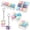 03# (with light), variant on 6Pcs Adult Stress Relief Fidget Toys, Portable Mechanical Keyboard Clicker Cube, Funny Key Button Keychain Decompression Toy Gift for Passing Time(without light)
